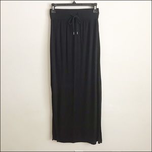 ‼️3 for $15‼️ Black Draw String Maxi Skirt